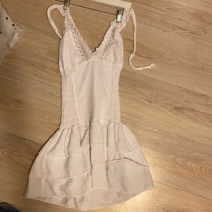 Cotton natural white dress